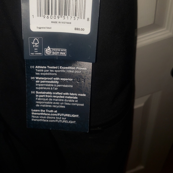 The north face summit futurelight bib snow ski pants nwt XL black winter - Picture 8 of 9